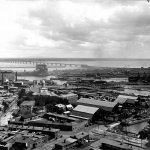 Vue de Montréal depuis la cheminée de la centrale de la Montreal Street Railway, QC, 1896 