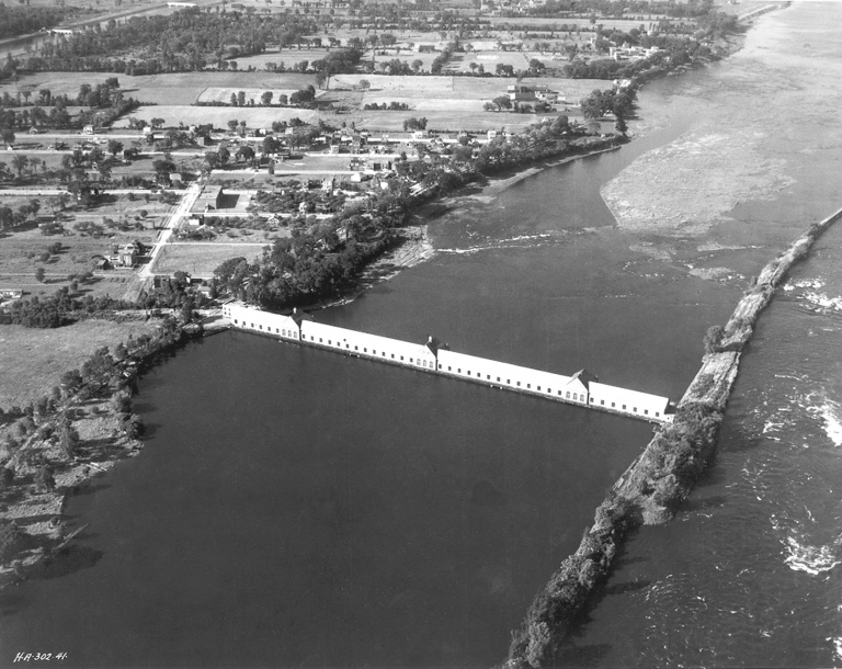 The dam and the so-called Bronx district in 1926