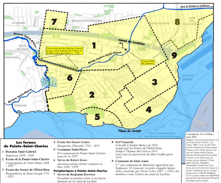 The farms of Pointe-Saint-Charles