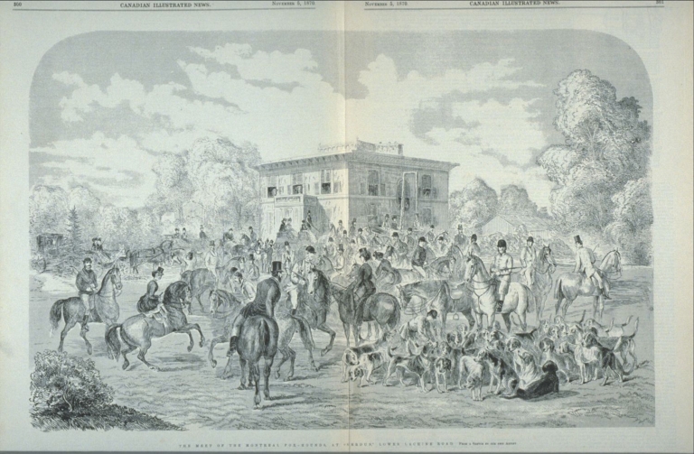 Departure of hunters on the fief of Verdun on October 29, 1870
