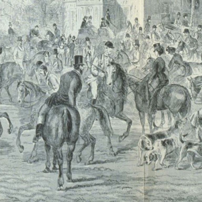 Departure of hunters on the fief of Verdun on October 29, 1870